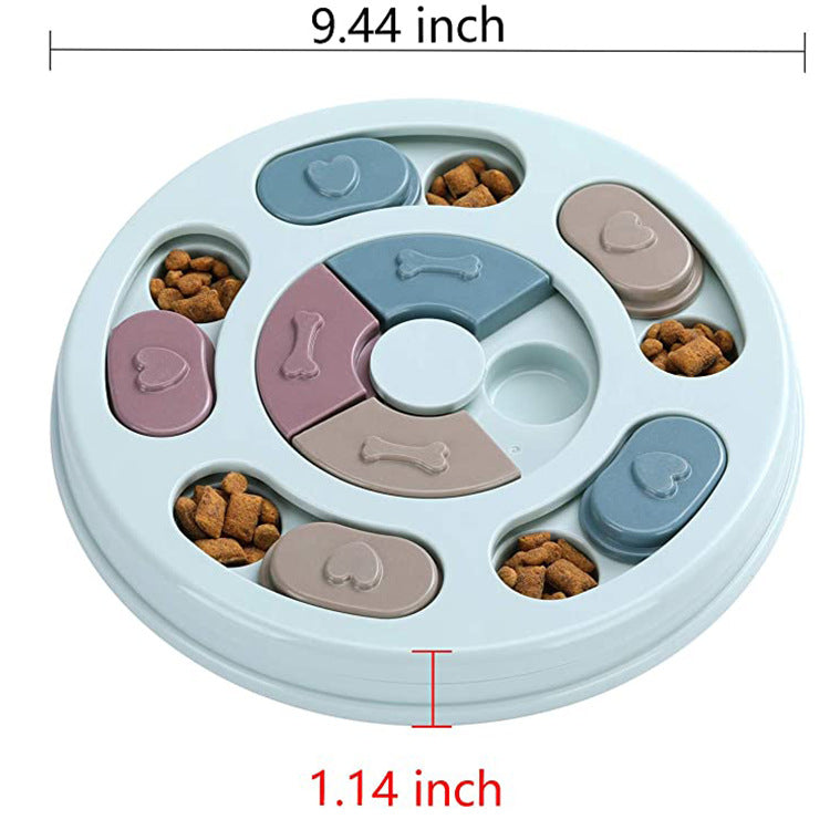 Interactive IQ Booster Dog Toy: Fun Educational Puzzle with Slow Feeder for Mental Stimulation & Healthy Eating - Perfect for Puppies, Small Dogs & Cats