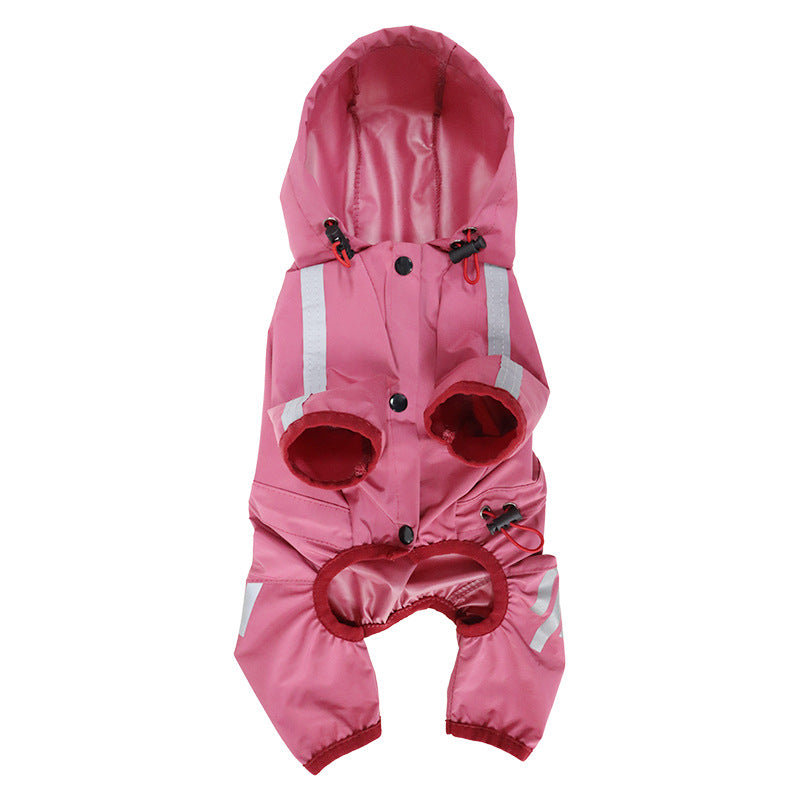 All-Weather Pup Protector: Fashionable, Waterproof & Reflective Dog Raincoat for Comfortable & Dry Adventures