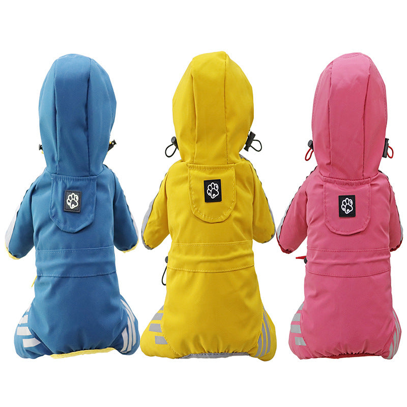 All-Weather Pup Protector: Fashionable, Waterproof & Reflective Dog Raincoat for Comfortable & Dry Adventures