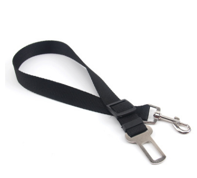 Adjustable Vehicle Pet Leash - Secure Car Seatbelt Harness Attachment for Dogs - Durable Nylon Safety Traction Belt