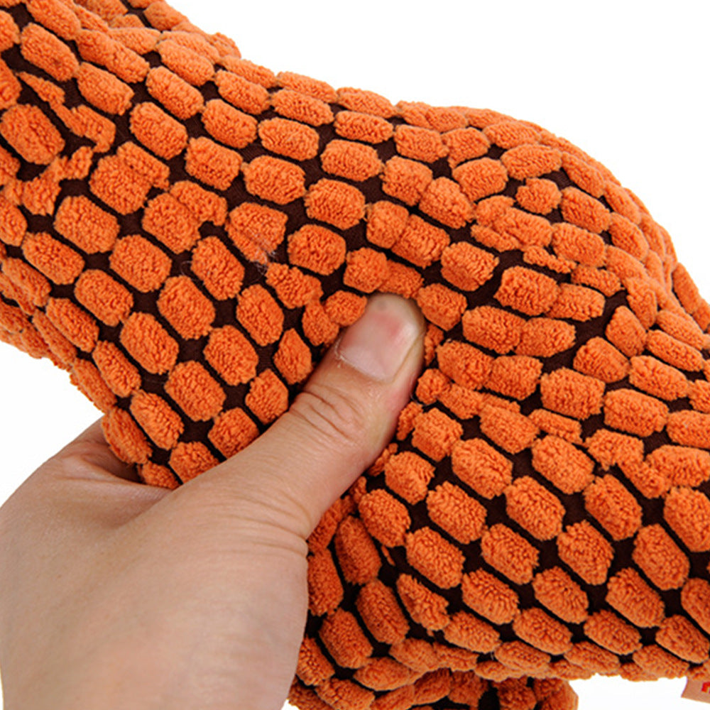 Dinosaur Interactive Dog Plush Squeaker Toy
