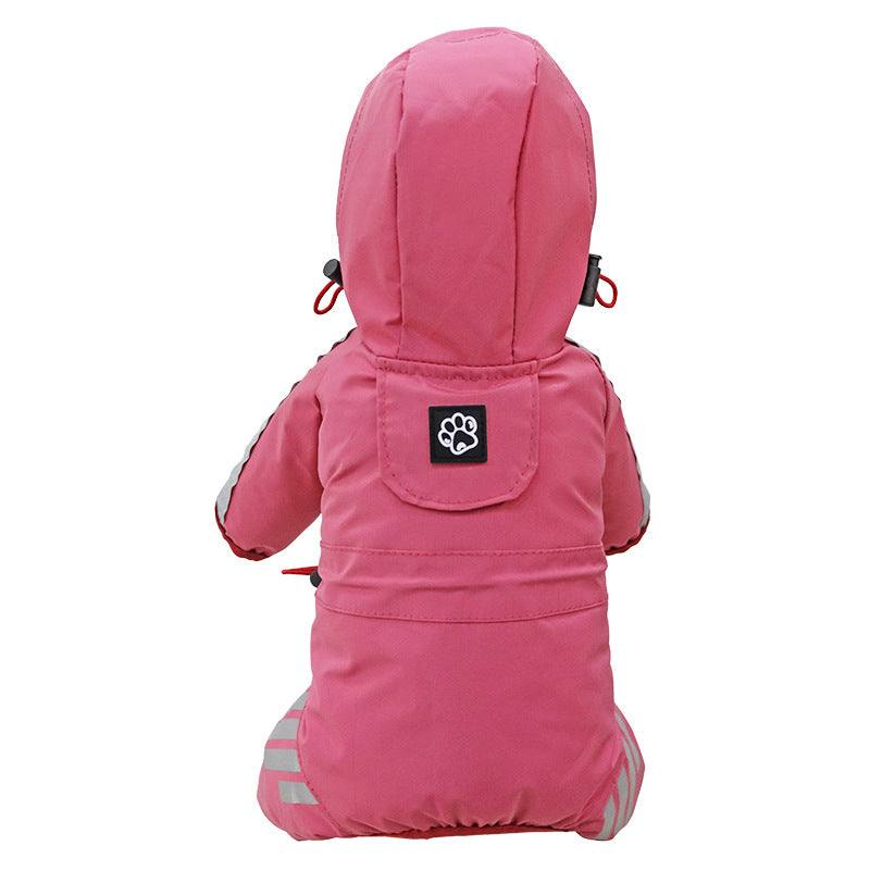 All-Weather Pup Protector: Fashionable, Waterproof & Reflective Dog Raincoat for Comfortable & Dry Adventures