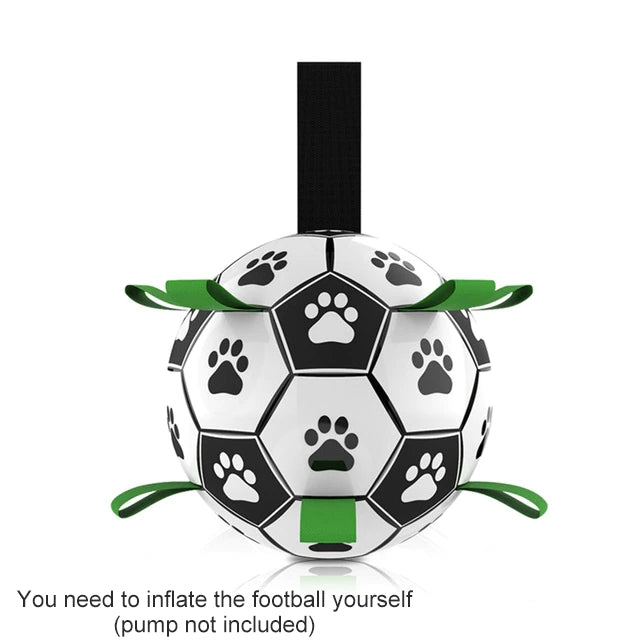Interactive Dog Football (Soccer) Toy: Fun Training, Chewing & Water Play Accessory for Dogs