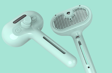 Self-Cleaning Pet Grooming Comb with Mist Humidifier - Tangle-Free Grooming for Dogs & Cats