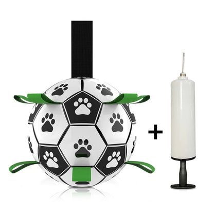 Interactive Dog Football (Soccer) Toy: Fun Training, Chewing & Water Play Accessory for Dogs