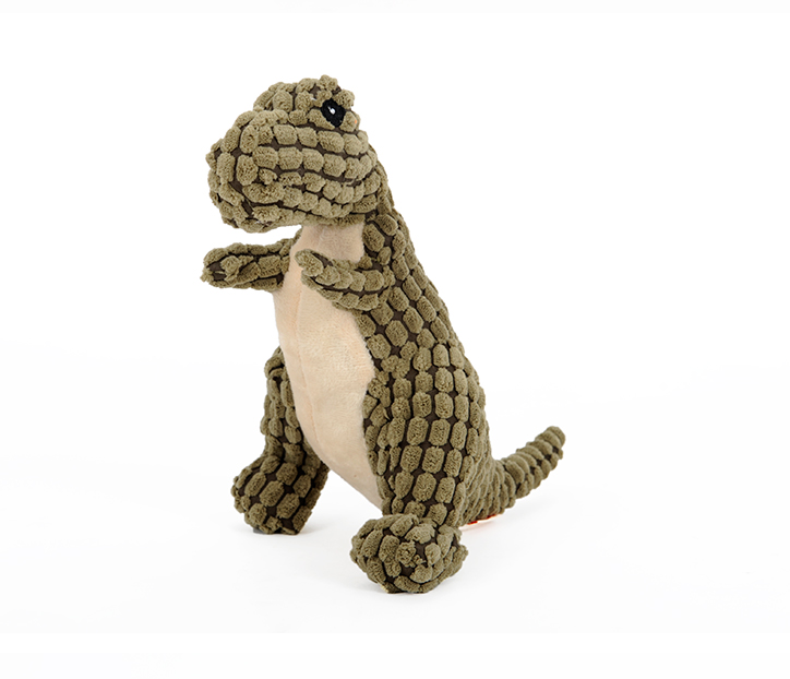Dinosaur Interactive Dog Plush Squeaker Toy