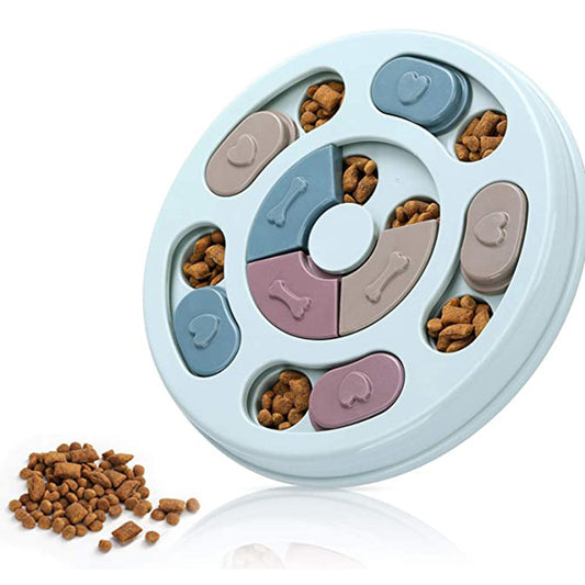 Interactive IQ Booster Dog Toy: Fun Educational Puzzle with Slow Feeder for Mental Stimulation & Healthy Eating - Perfect for Puppies, Small Dogs & Cats