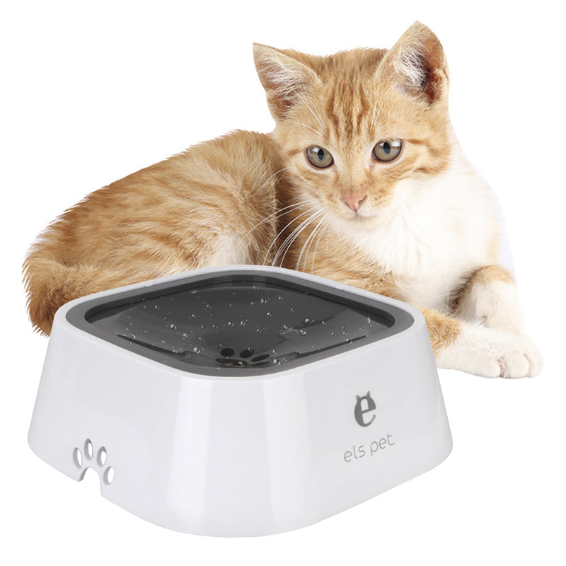 HydroPaws Anti-Spill 1.5L Floating Water Bowl for Pets: Durable, Slow-Feeding Dispenser Ideal for Cats and Dogs