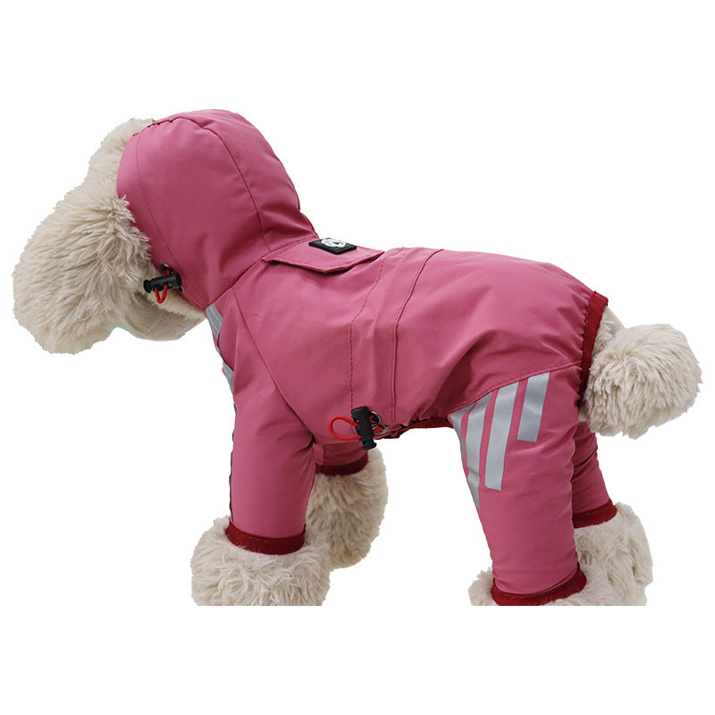 All-Weather Pup Protector: Fashionable, Waterproof & Reflective Dog Raincoat for Comfortable & Dry Adventures