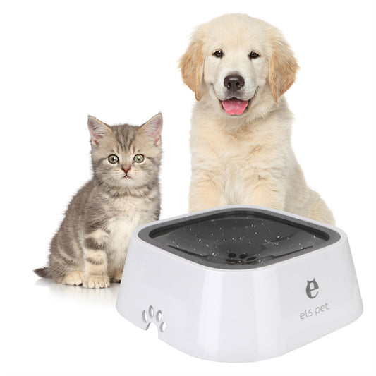 HydroPaws Anti-Spill 1.5L Floating Water Bowl for Pets: Durable, Slow-Feeding Dispenser Ideal for Cats and Dogs