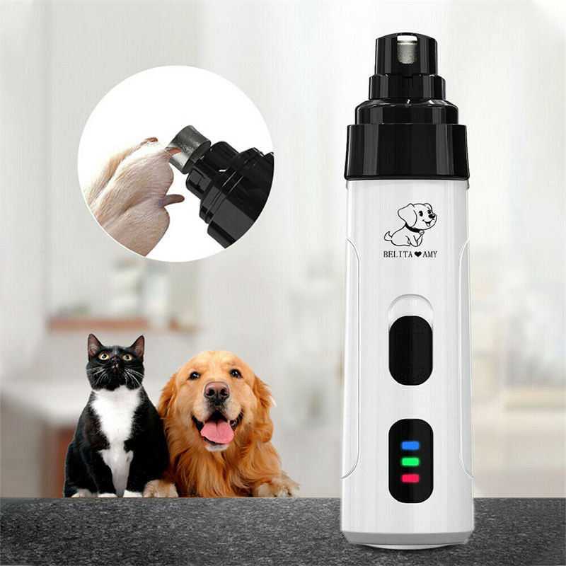 QuietComfort Pet Nail Grinder - Electric USB Rechargeable Grooming Kit for Dogs and Cats