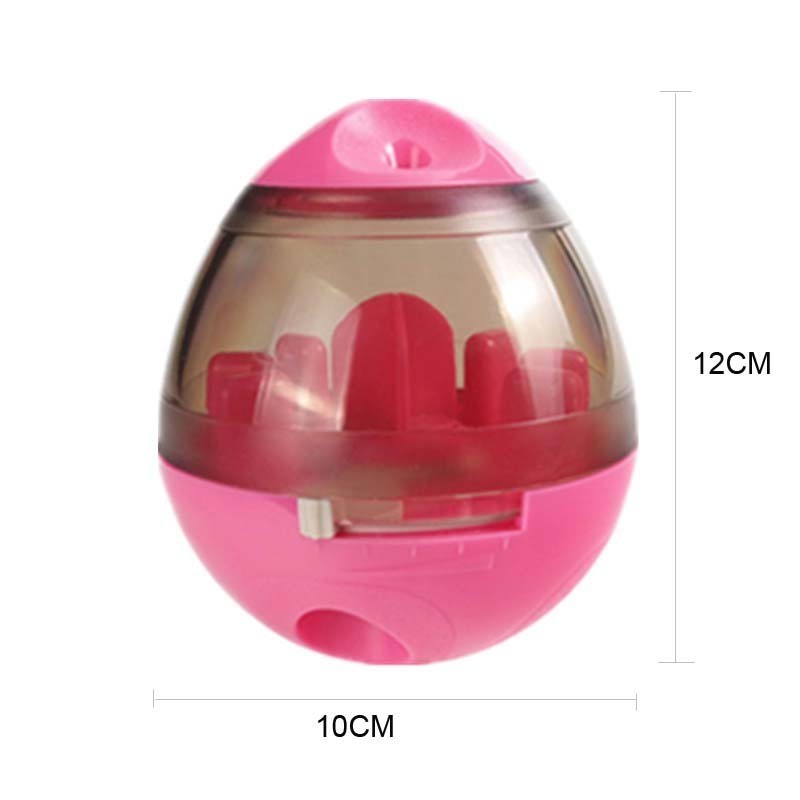 Interactive Dog Food Dispenser Tumbler Toy - Slow Feeder Puzzle Treat Ball for Puppies & Pets - Engaging & IQ Boosting Pet Feeder Bowl