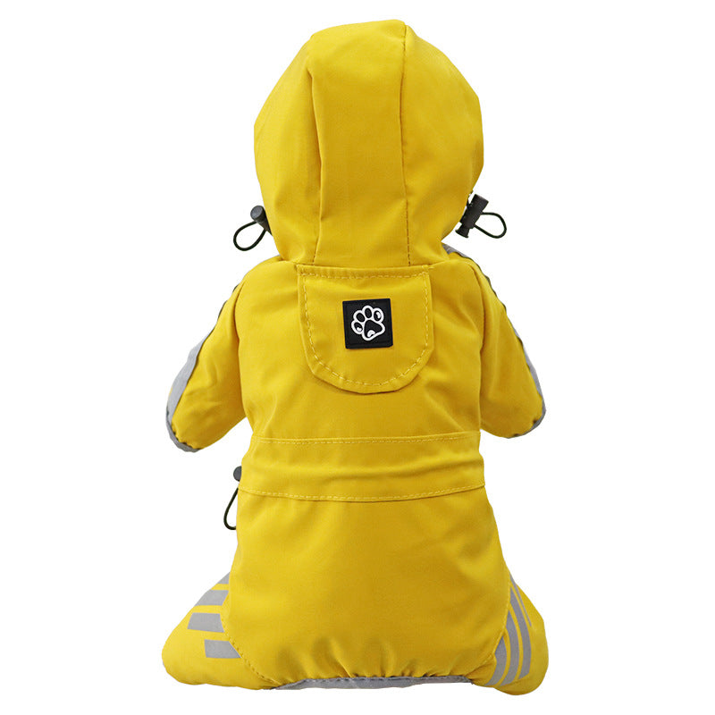 All-Weather Pup Protector: Fashionable, Waterproof & Reflective Dog Raincoat for Comfortable & Dry Adventures