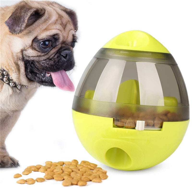 Interactive Dog Food Dispenser Tumbler Toy - Slow Feeder Puzzle Treat Ball for Puppies & Pets - Engaging & IQ Boosting Pet Feeder Bowl